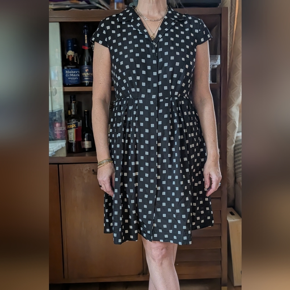 Mod, Versatile Suzi Chin for Maggy Boutique Midi Dress, Black + White